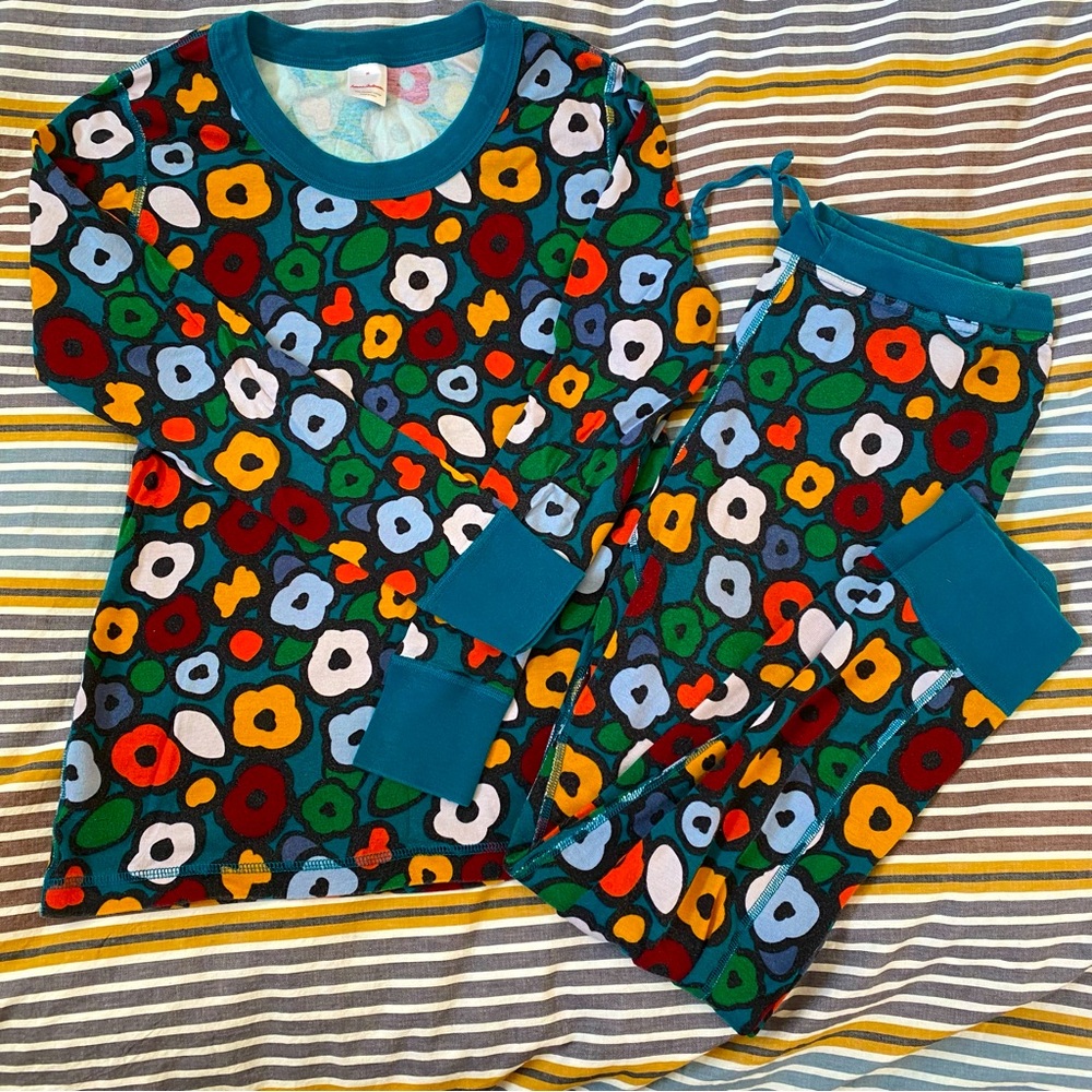 Hanna Andersson Colorful Floral Pajama Set women’s Medium